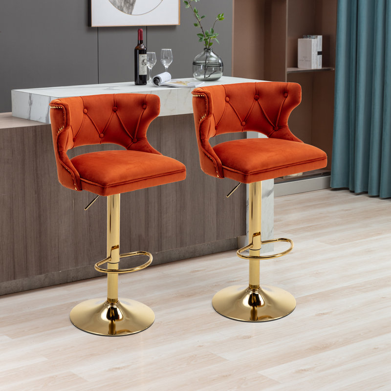 Rosdorf Park Swivel Adjustable Height Counter Stool & Reviews | Wayfair
